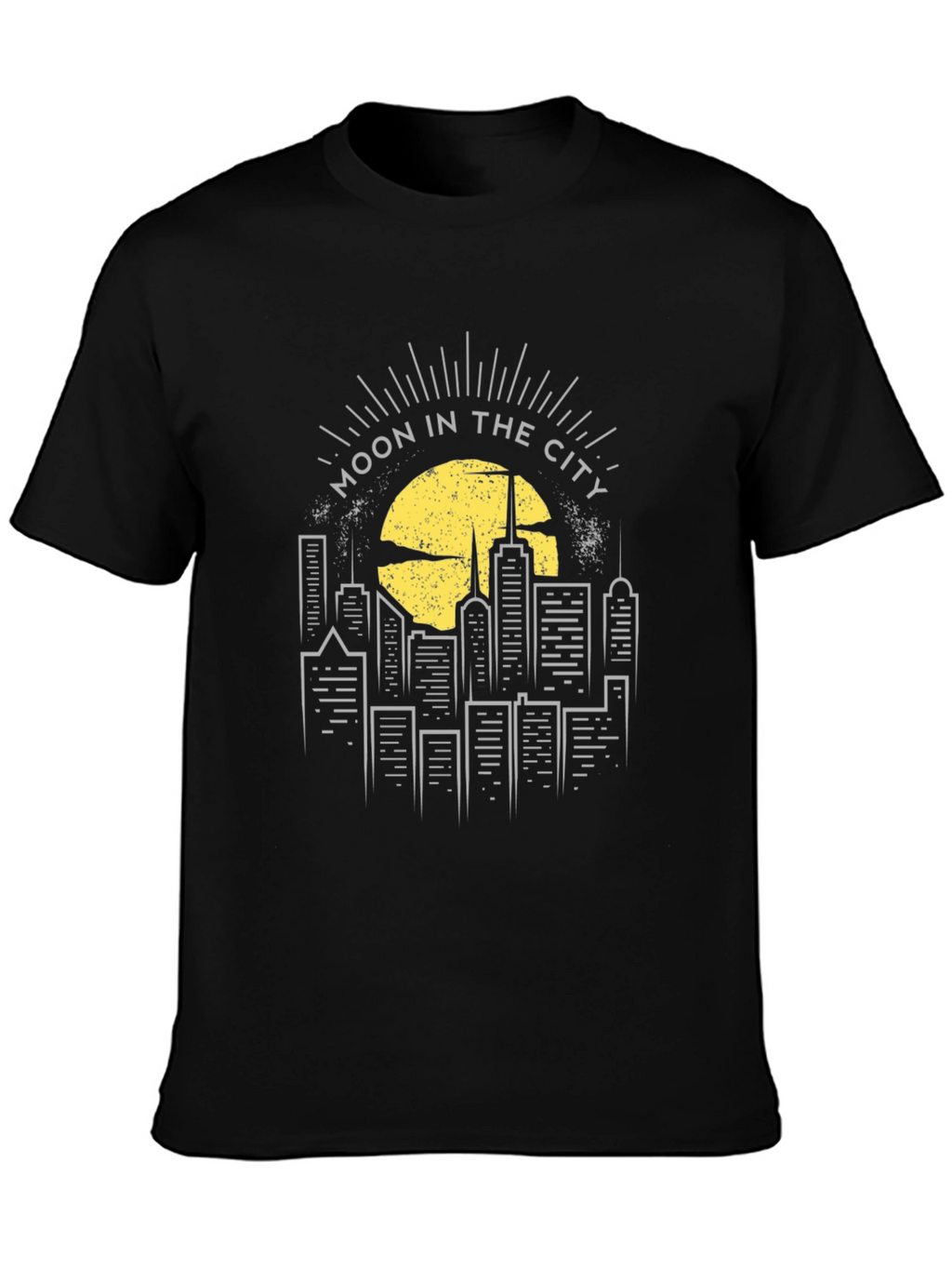 Moon in the City Graphic Tee - Black