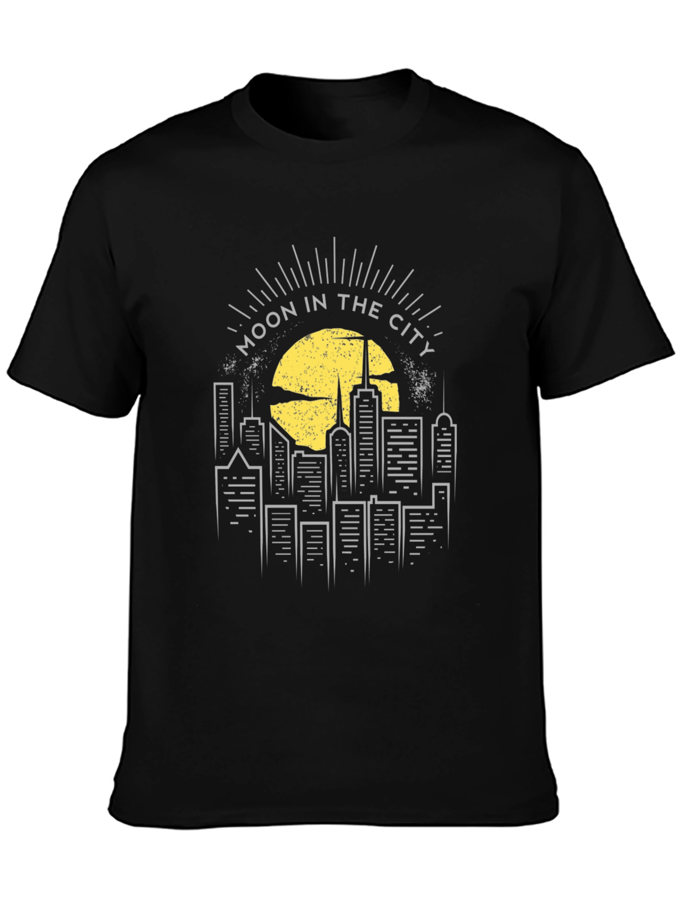 Moon in the City Graphic Tee - Black