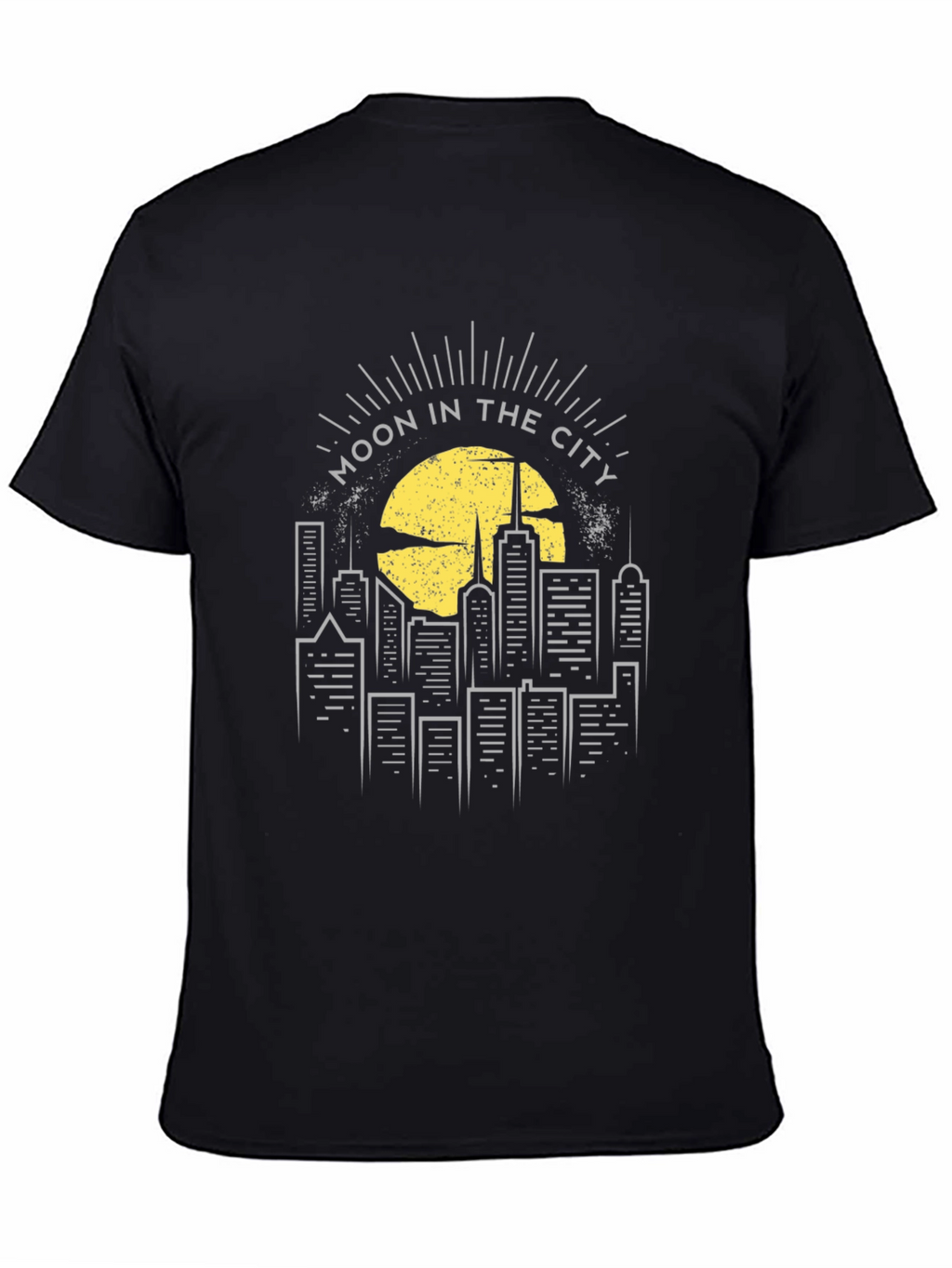 Moon in the City Graphic Tee - Black