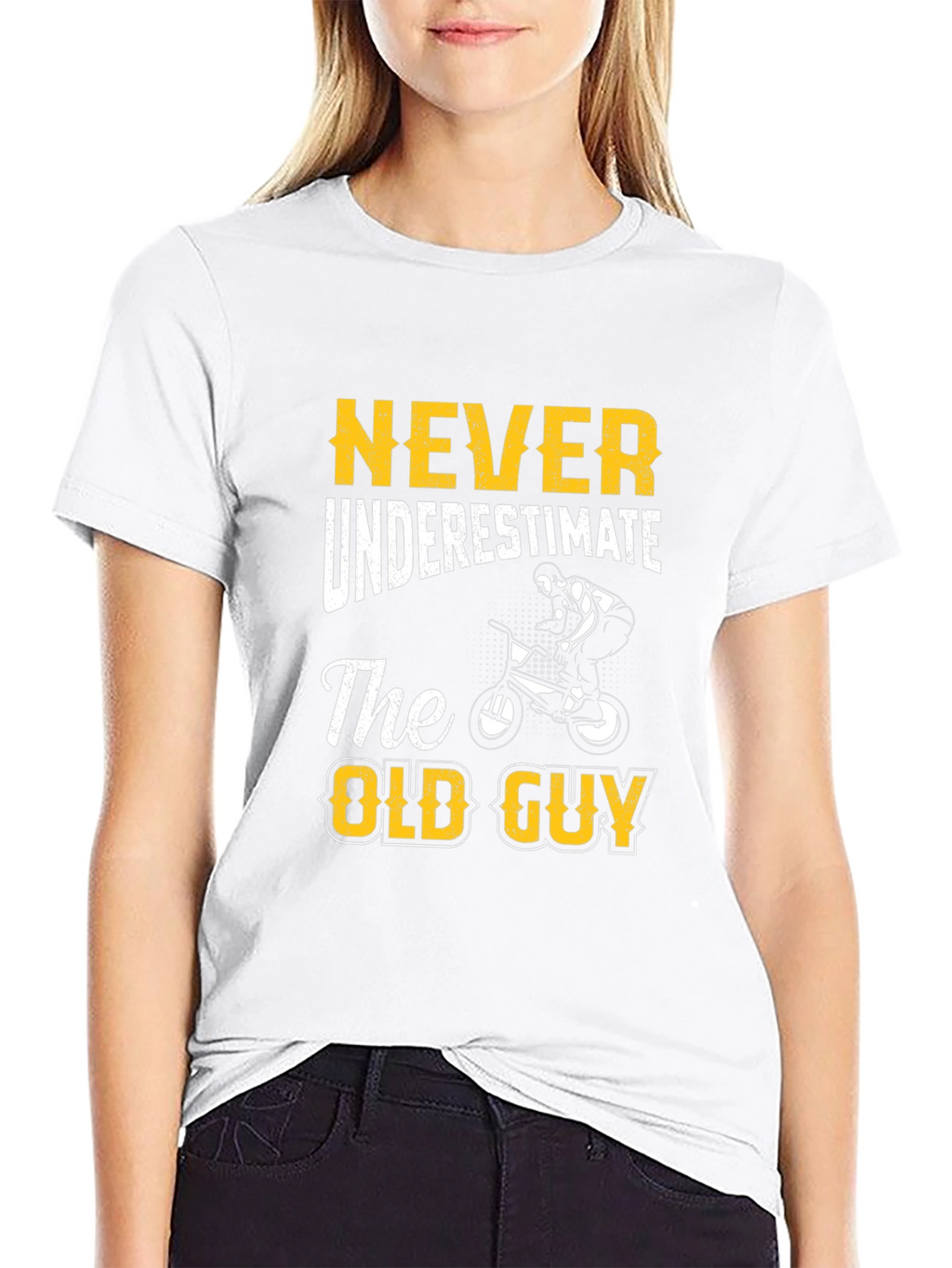 Never Underestimate The Old Guy T-Shirt - Cycling
