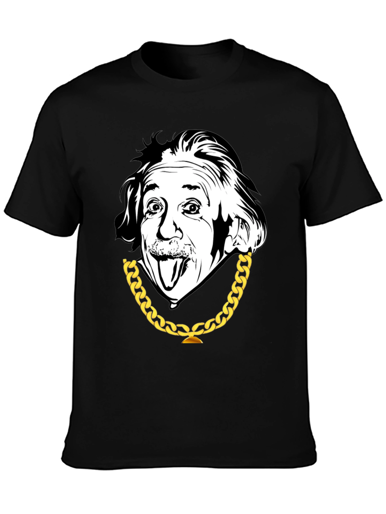 Einstein Graphic T-Shirt - Black Cotton Tee