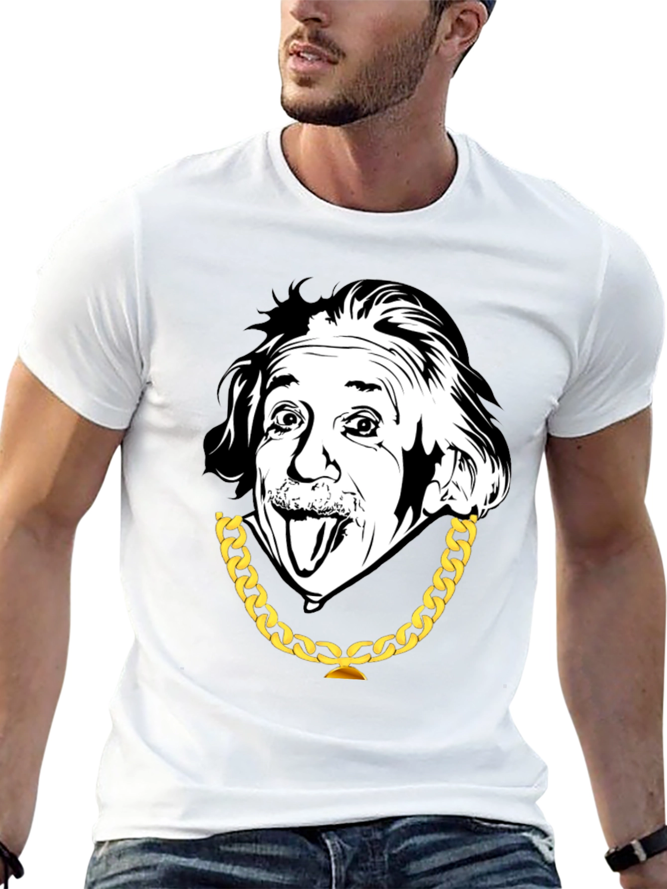 Einstein Graphic T-Shirt - Black Cotton Tee