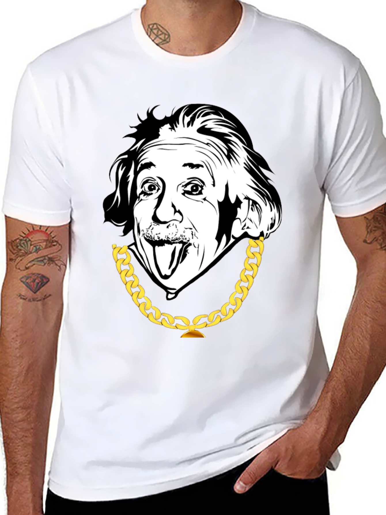 Einstein Graphic T-Shirt - Black Cotton Tee
