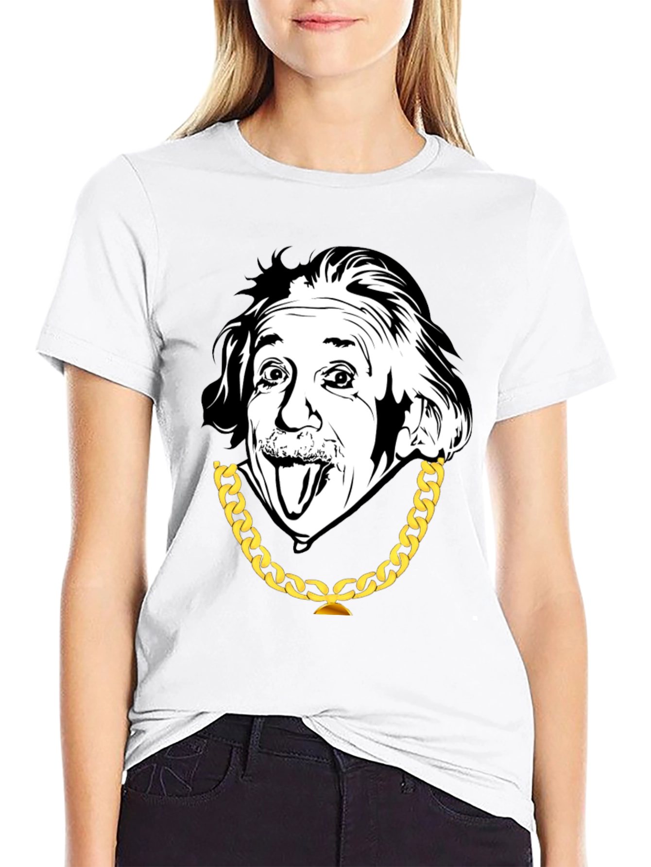 Einstein Graphic T-Shirt - Black Cotton Tee