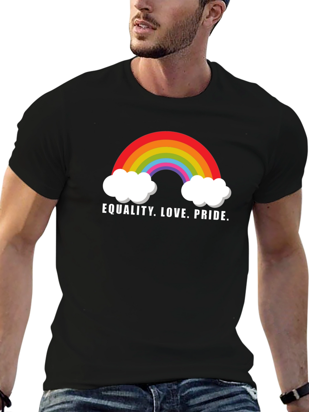 Equality Love Pride Rainbow Graphic Tee