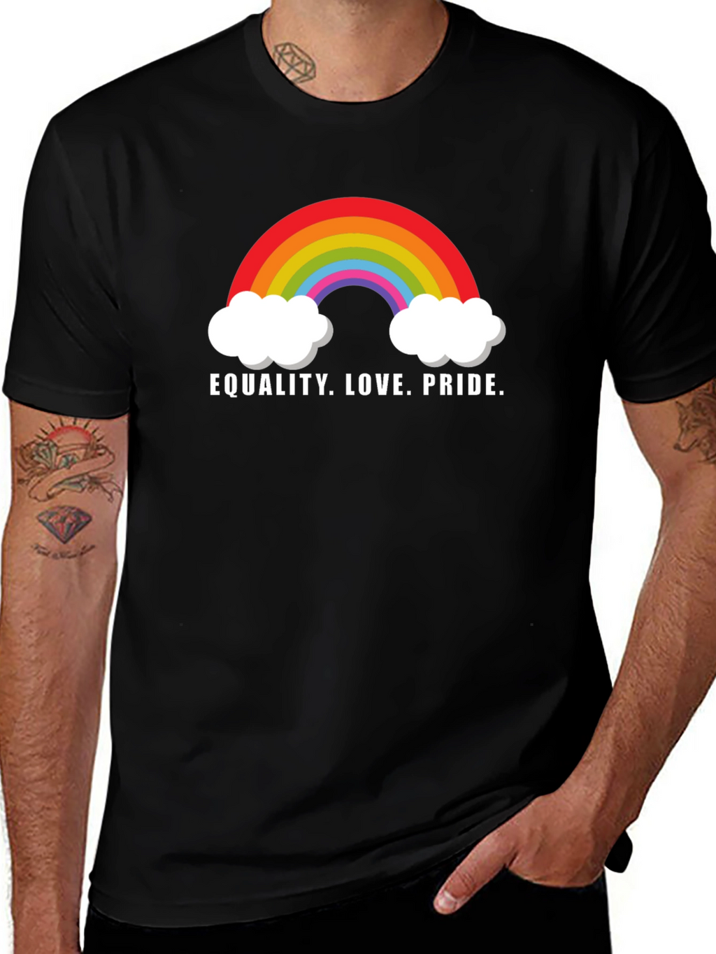 Equality Love Pride Rainbow Graphic Tee