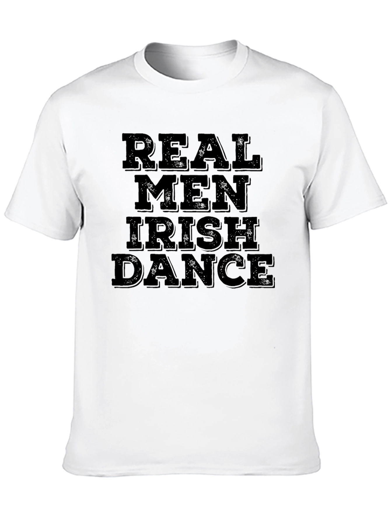 Real Men Irish Dance Black T-Shirt