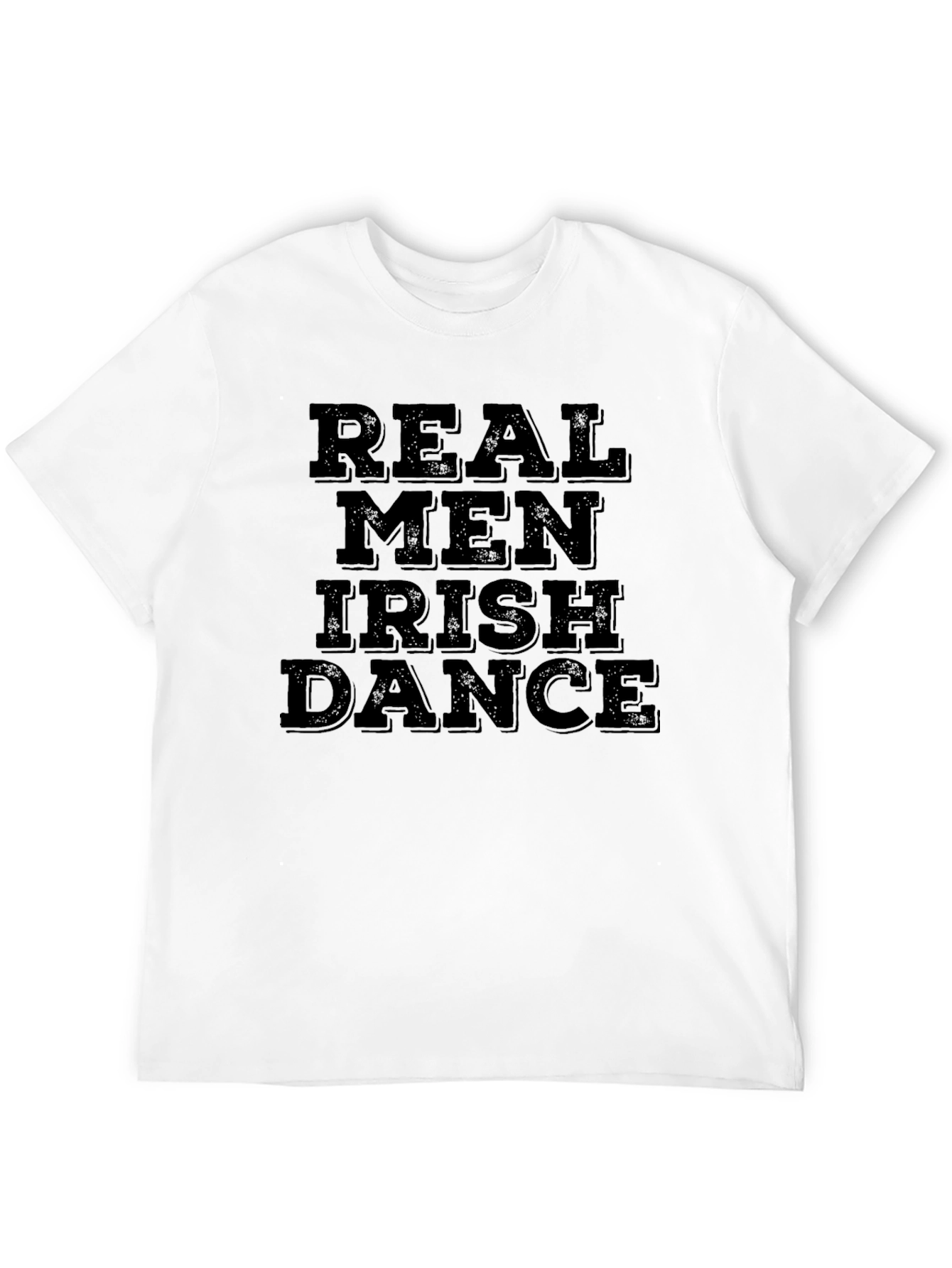 Real Men Irish Dance Black T-Shirt