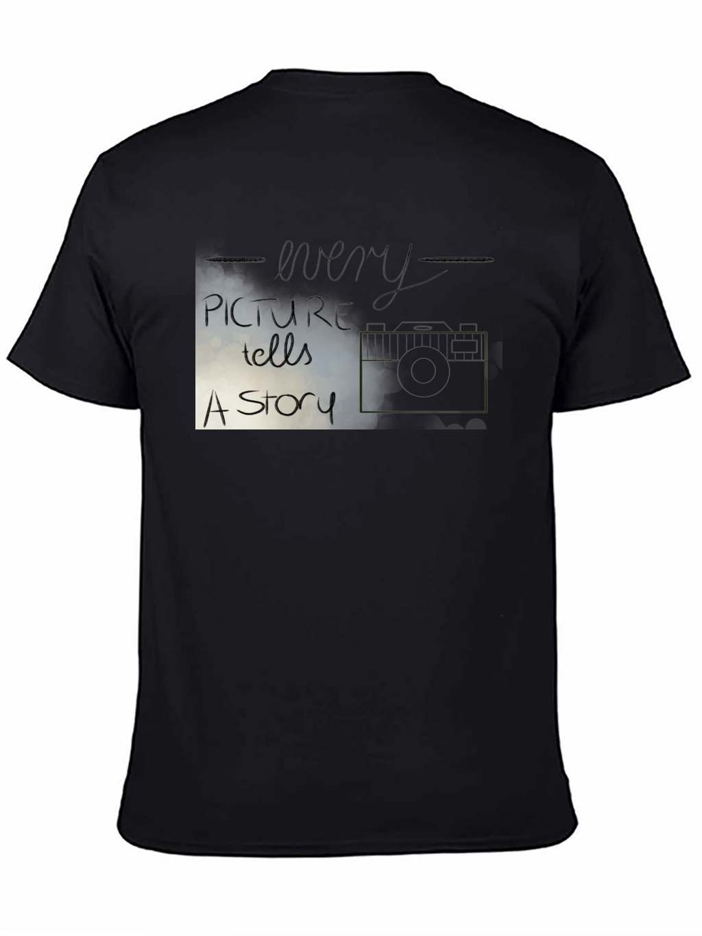 Every Picture Tells A Story Black T-Shirt