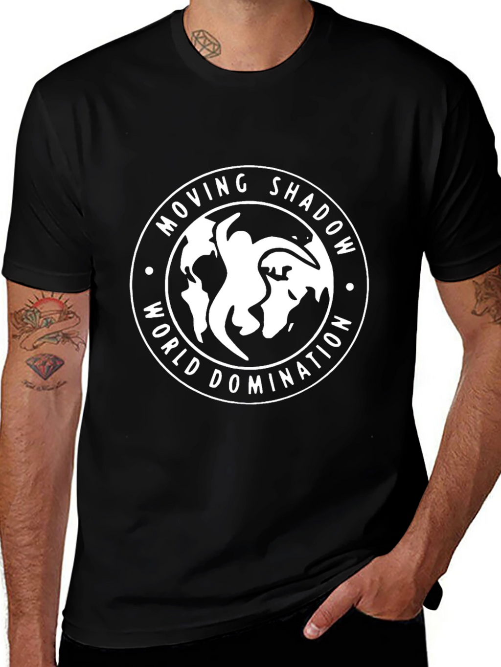 Moving Shadow World Domination Black T-Shirt