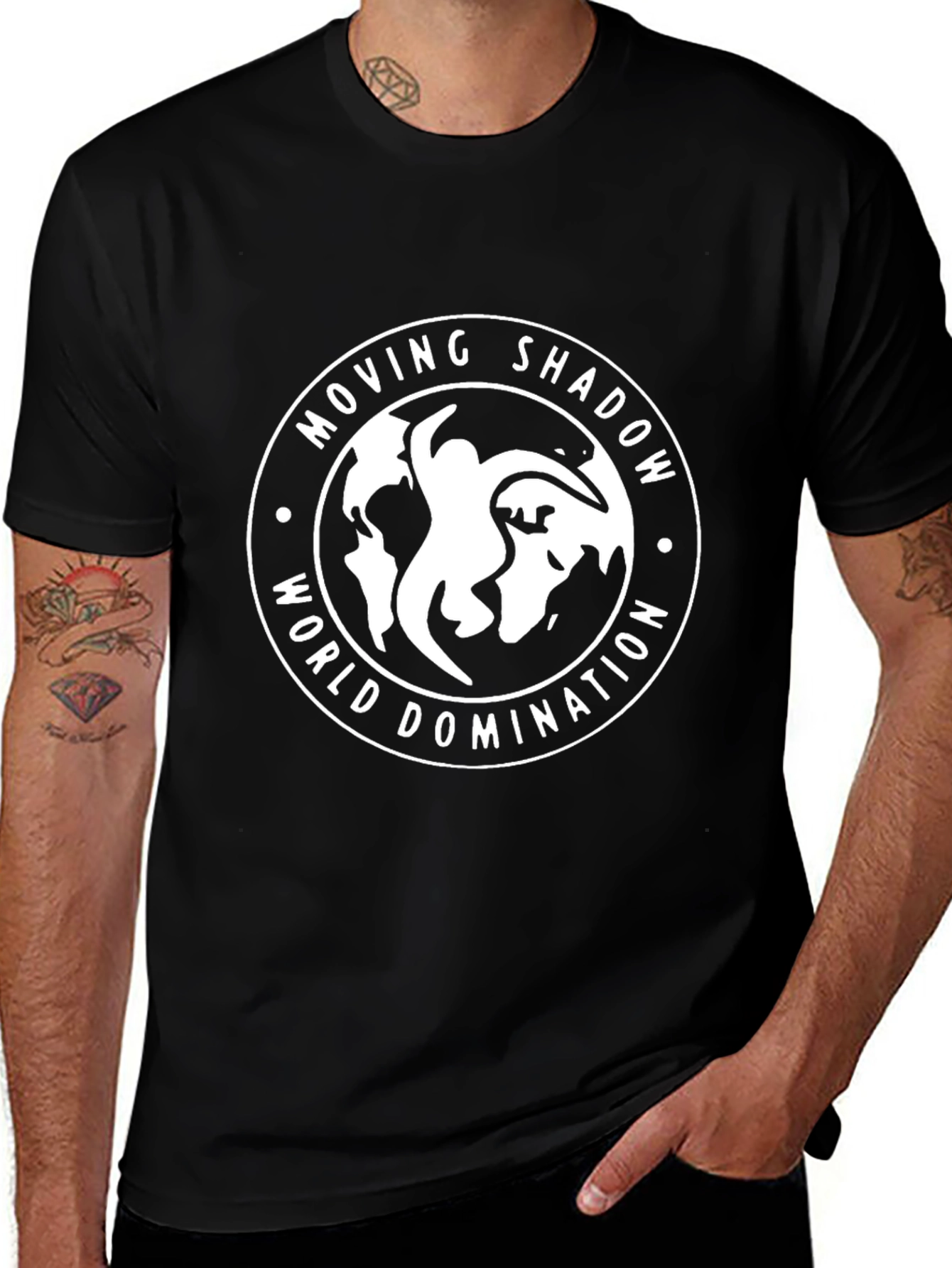 Moving Shadow World Domination Black T-Shirt