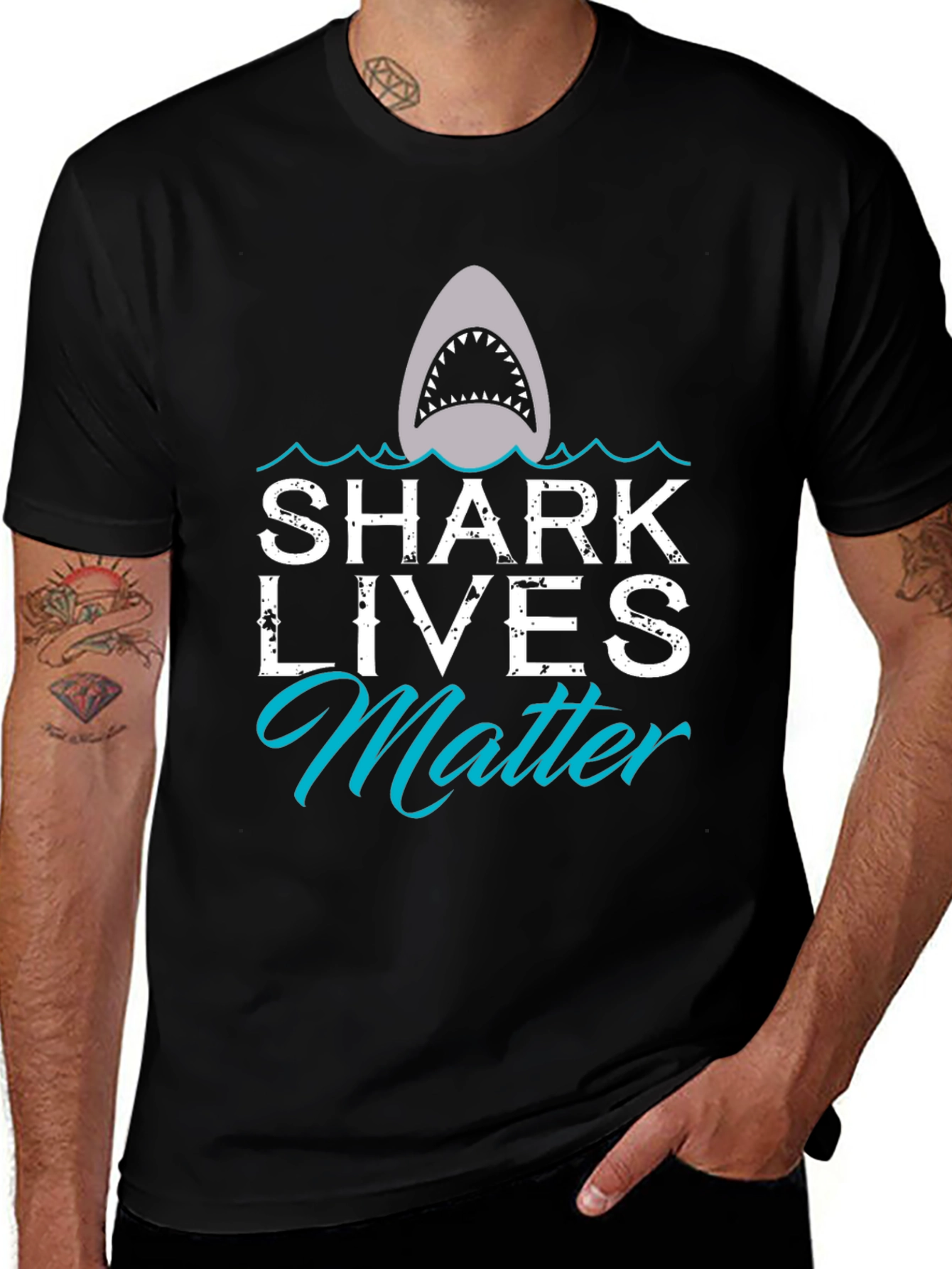 Shark Lives Matter Graphic T-Shirt