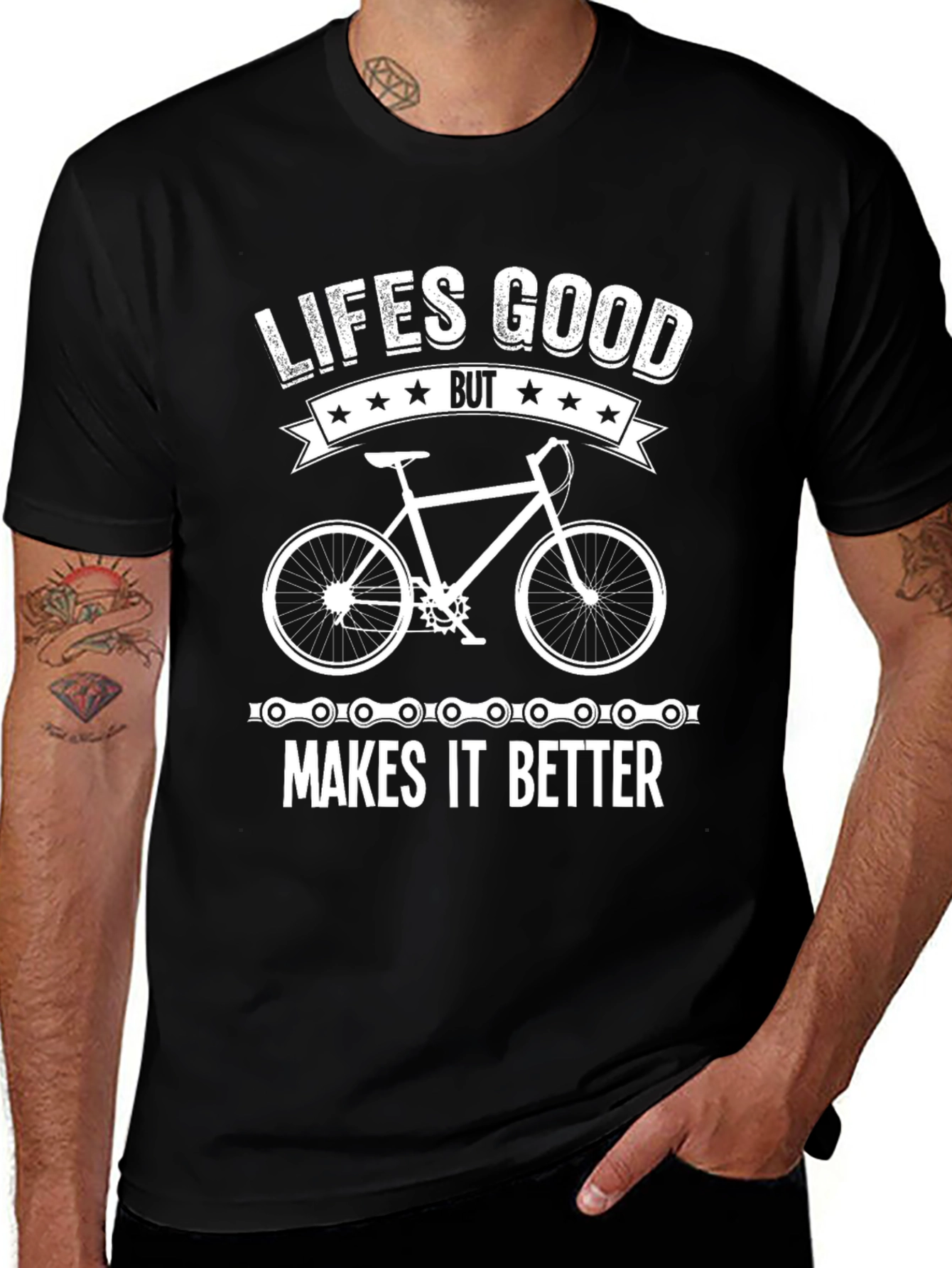 Lifes Good Makes It Better Bike T-Shirt