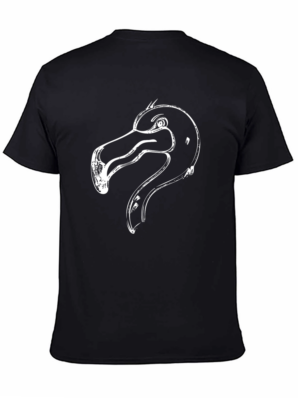 Black Flamingo Graphic Tee - Stylish Mens T-Shirt