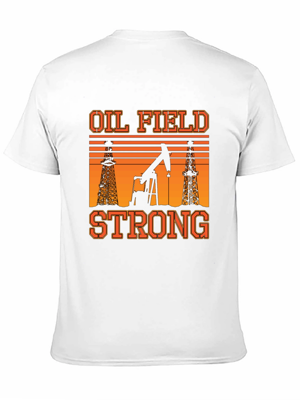 Oil Field Strong T-Shirt: Black Graphic Tee