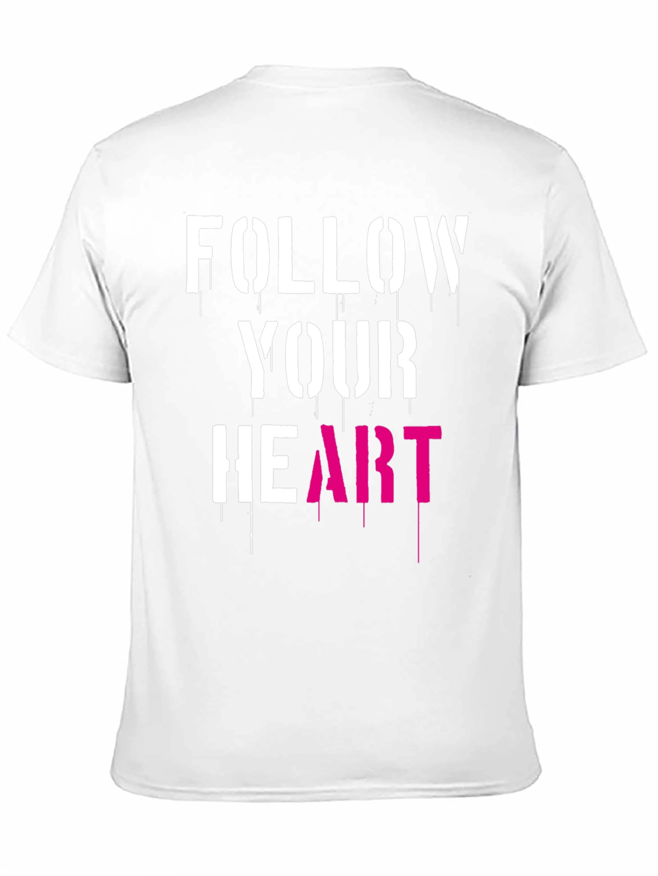 Follow Your Heart Graphic Tee - Stylish Mens Black T-Shirt