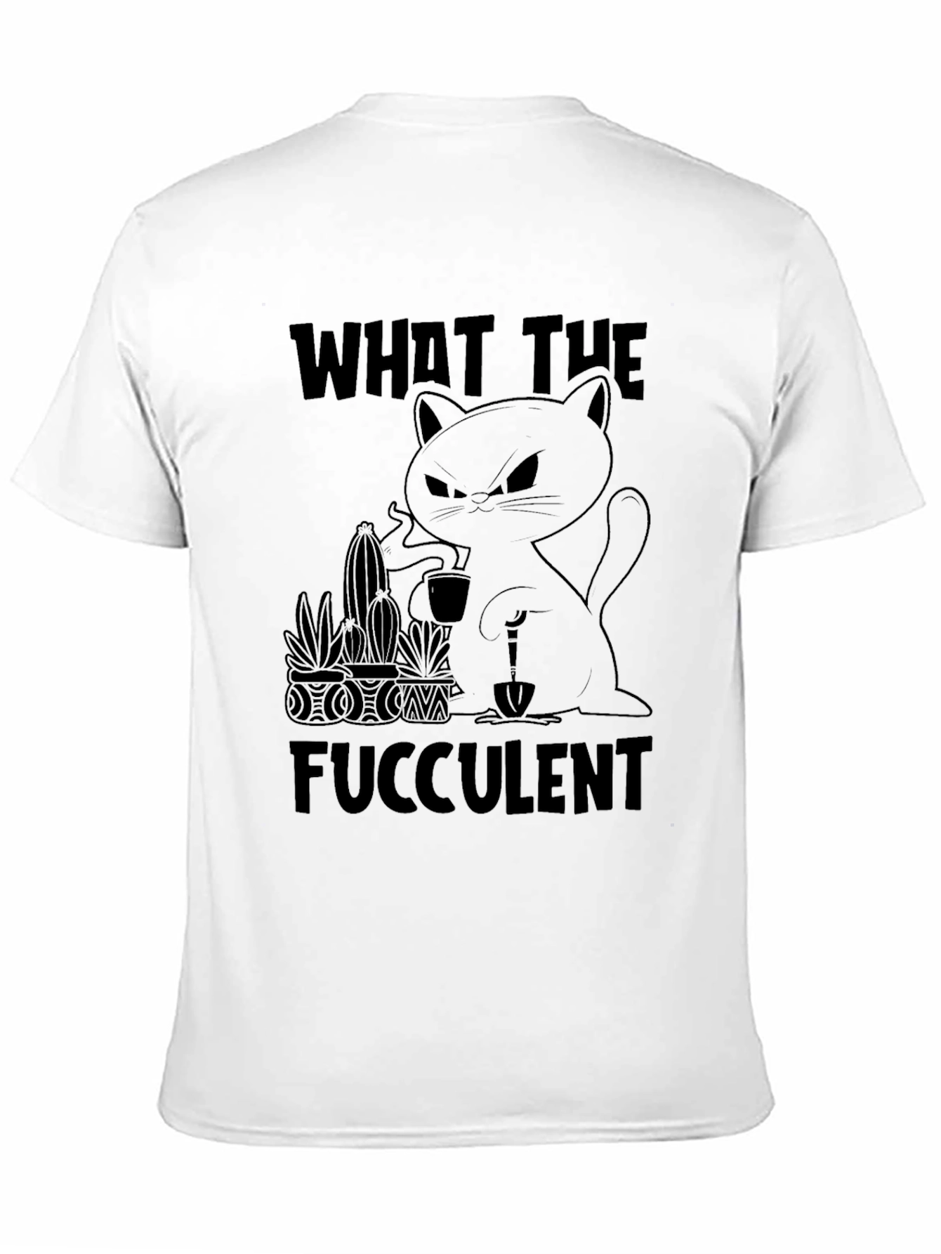 What the Fucculent Black Graphic Tee
