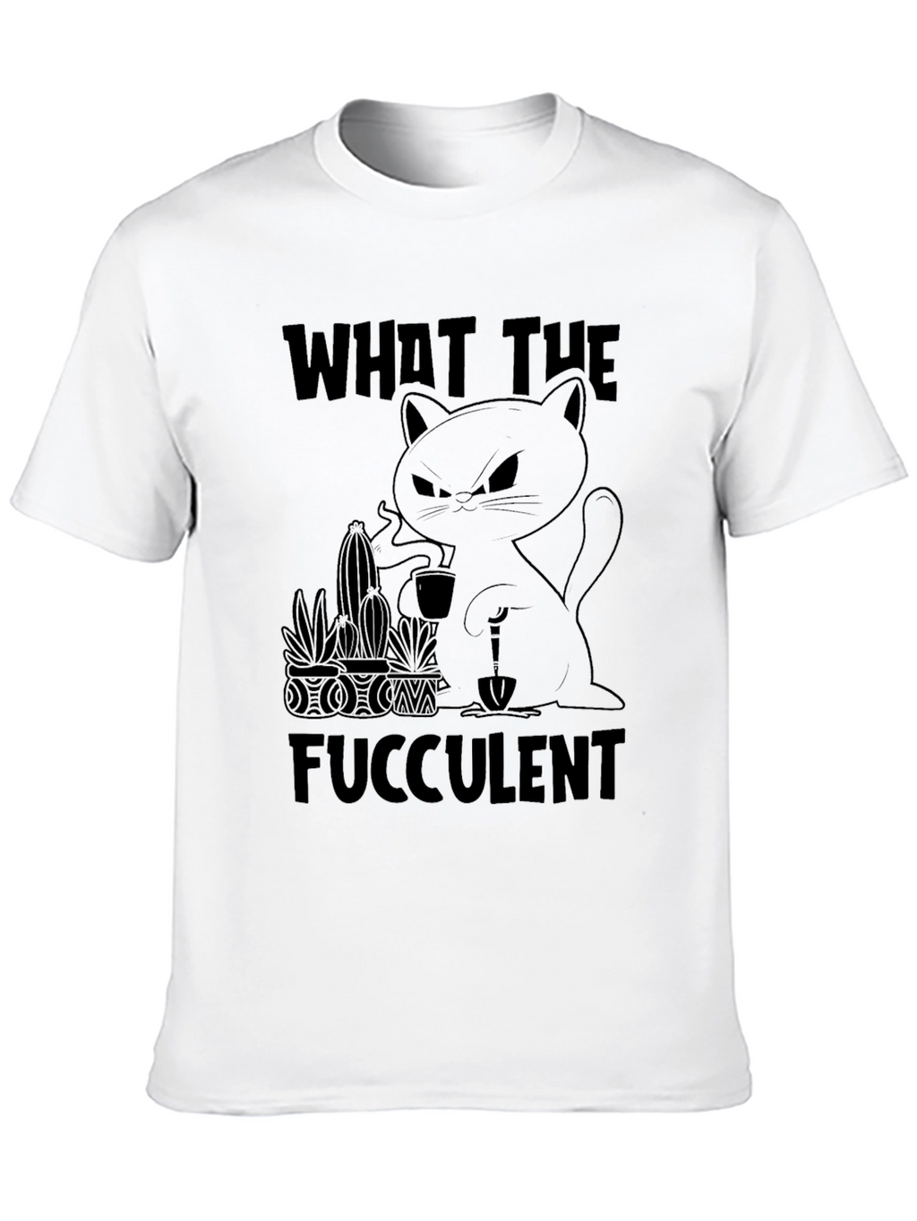What the Fucculent Black Graphic Tee