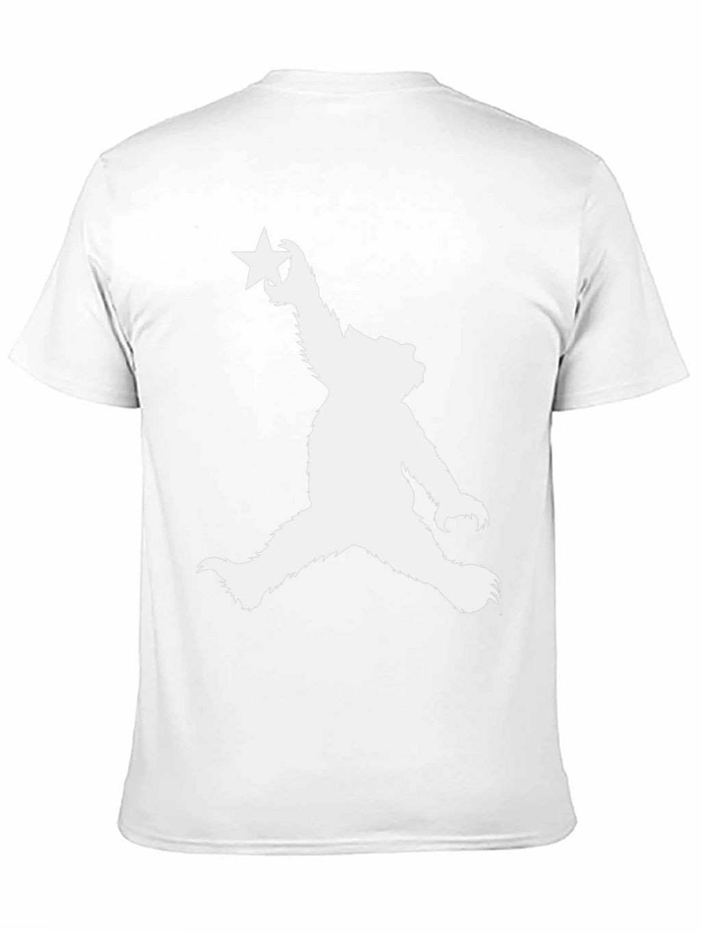 Bear with Star Black T-Shirt - California Style