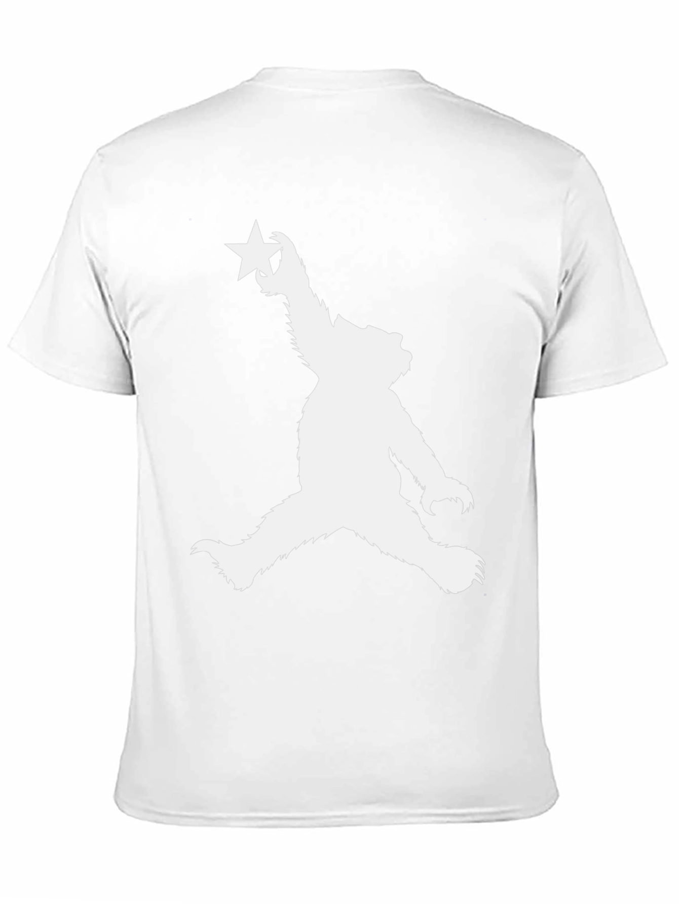 Bear with Star Black T-Shirt - California Style