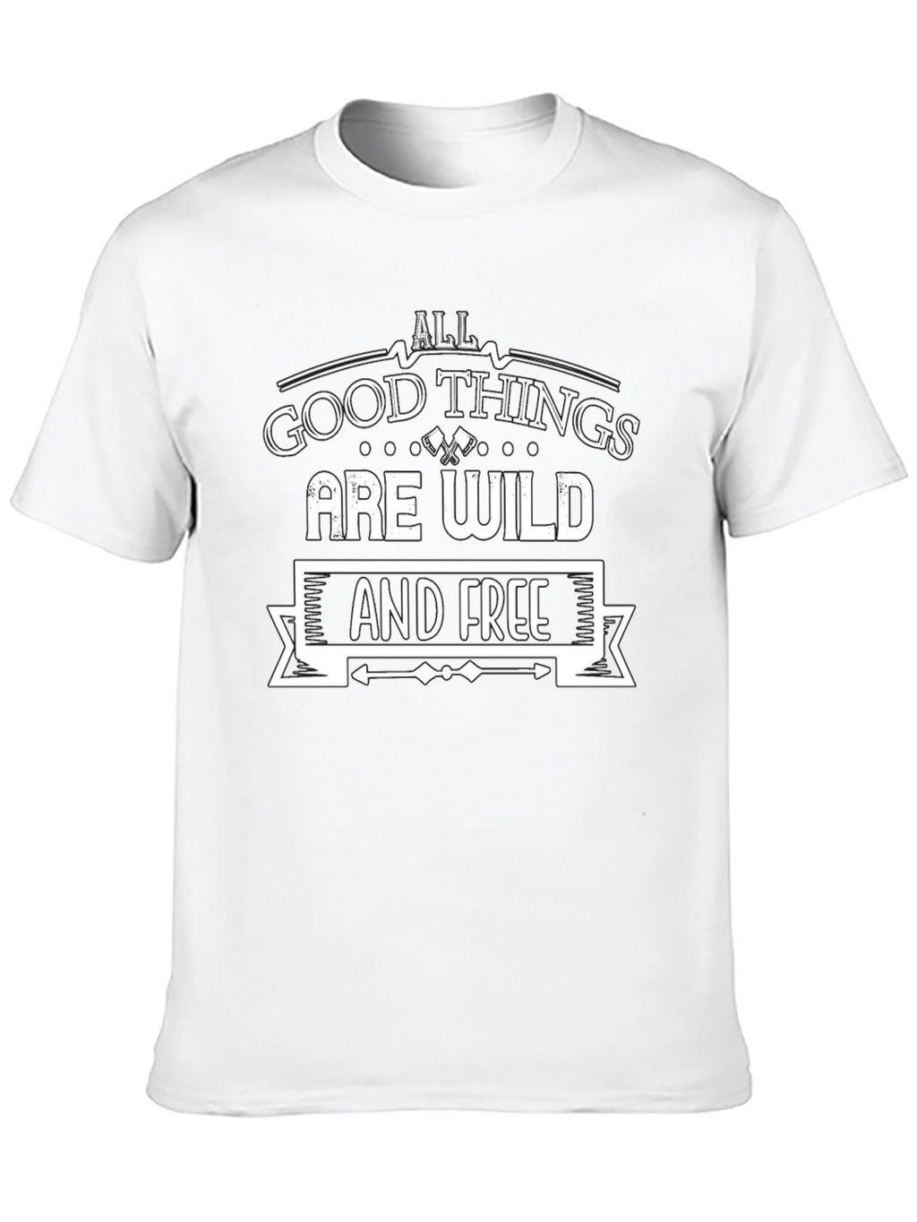 Wild & Free Graphic Tee - Black