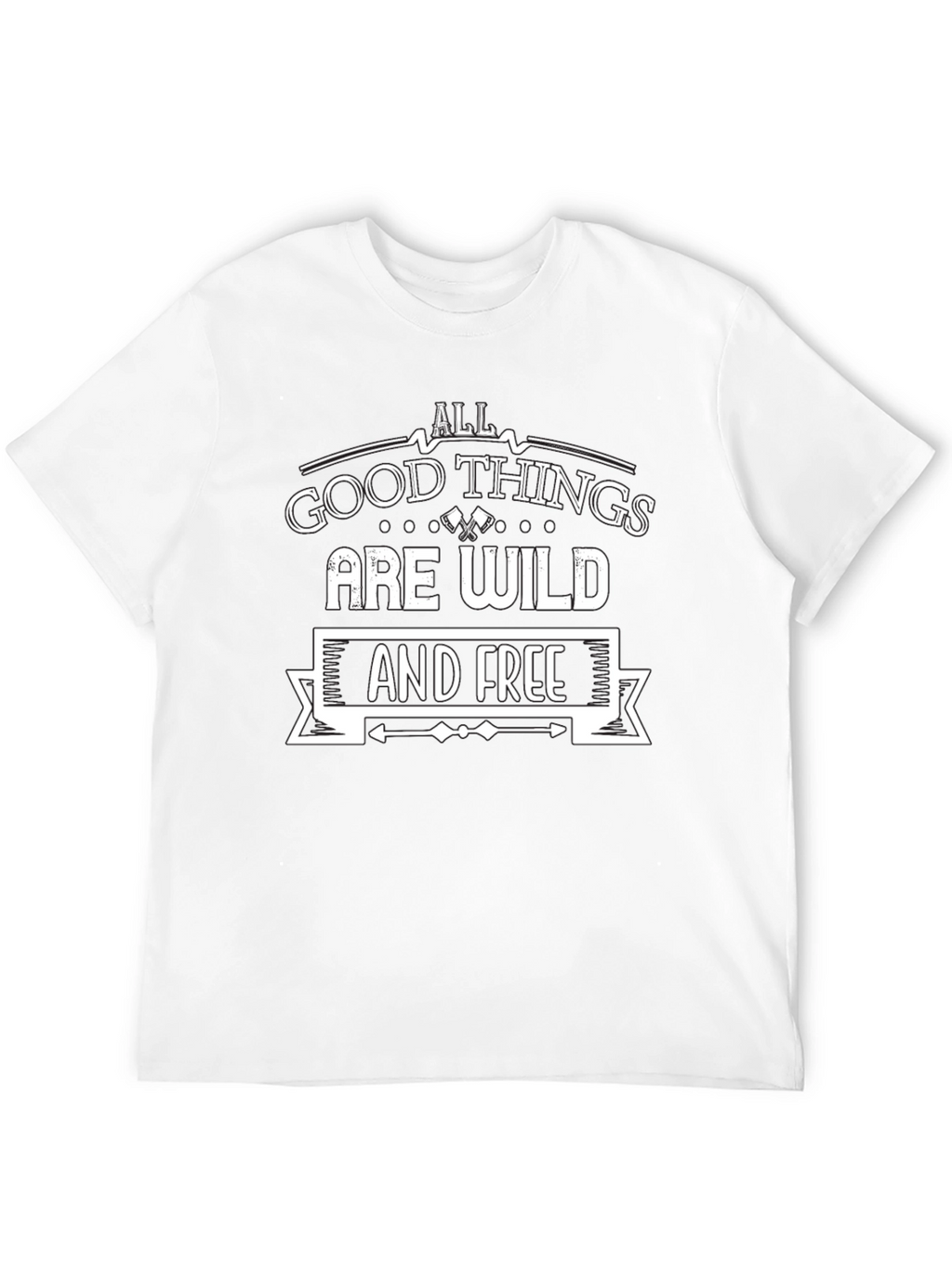 Wild & Free Graphic Tee - Black