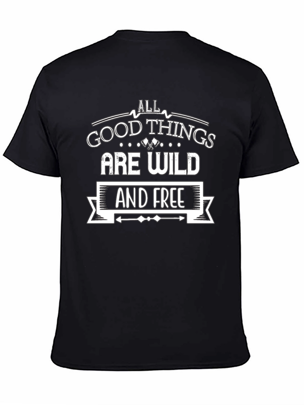 Wild & Free Graphic Tee - Black