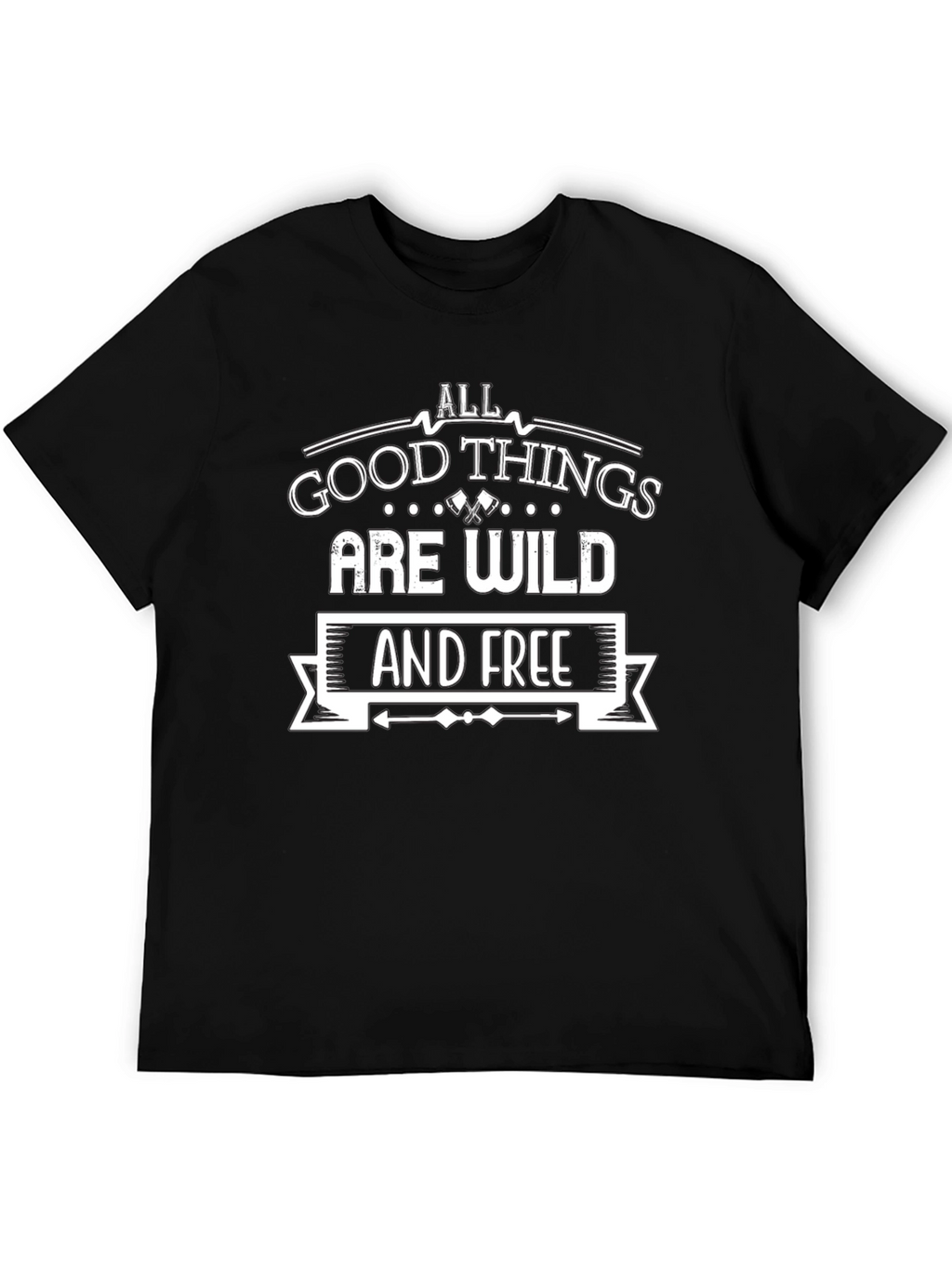 Wild & Free Graphic Tee - Black