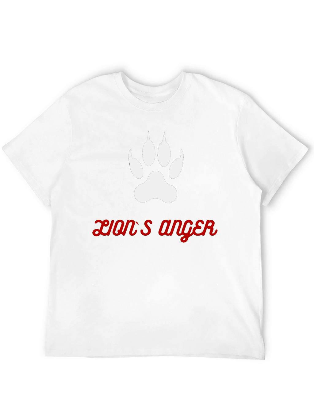 Lions Anger Graphic Tee - Black Cotton Blend