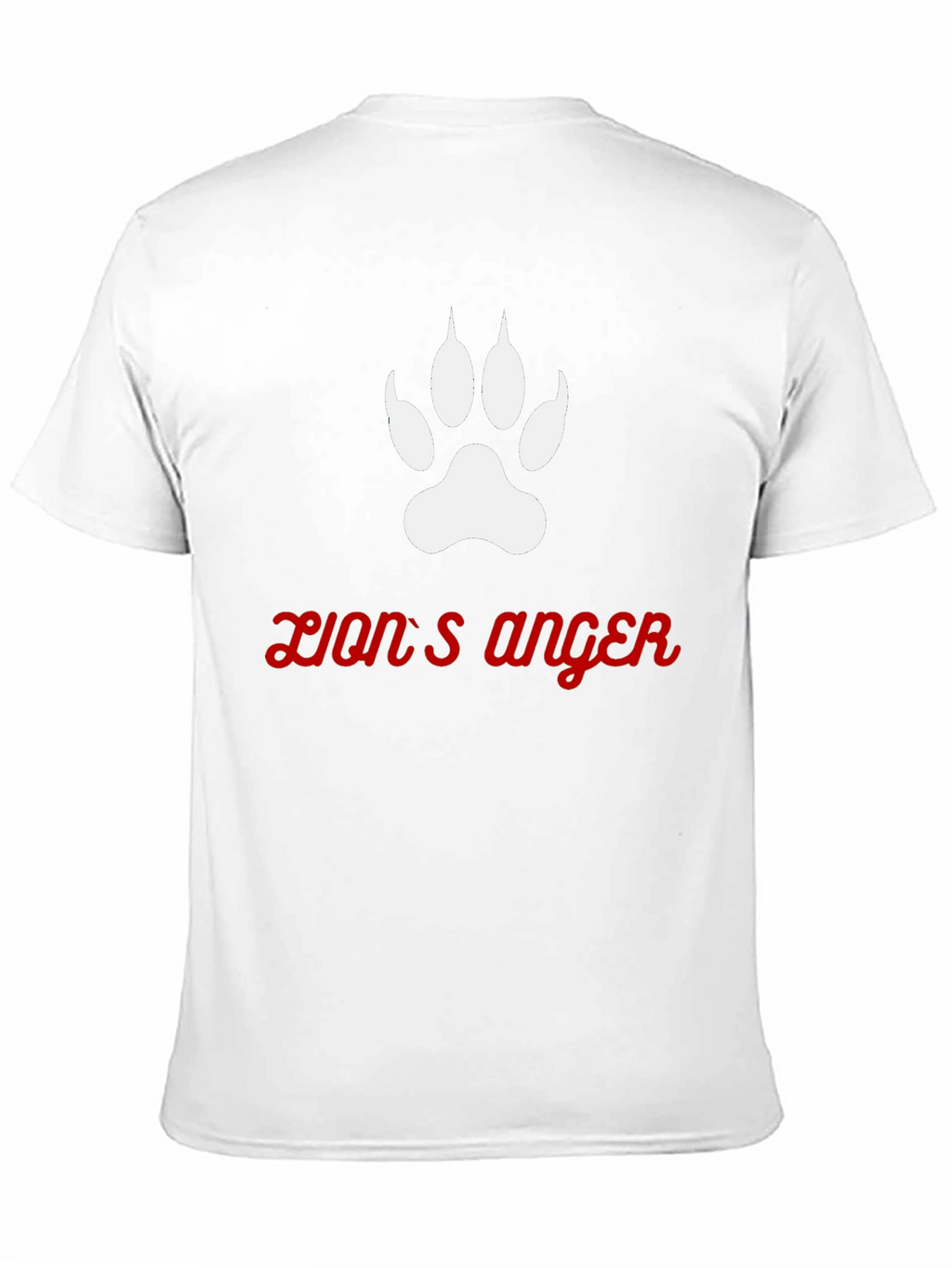 Lions Anger Graphic Tee - Black Cotton Blend