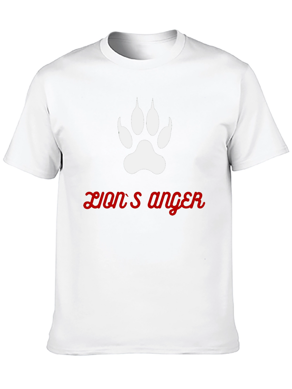 Lions Anger Graphic Tee - Black Cotton Blend