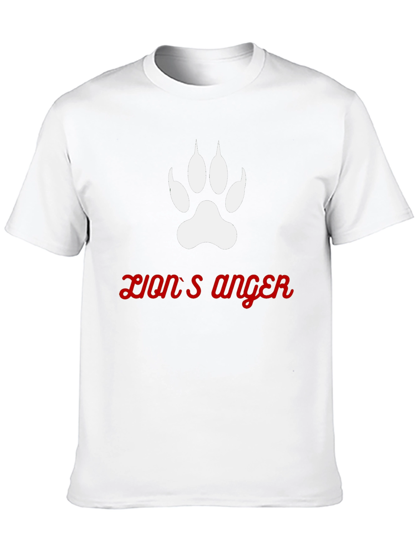 Lions Anger Graphic Tee - Black Cotton Blend