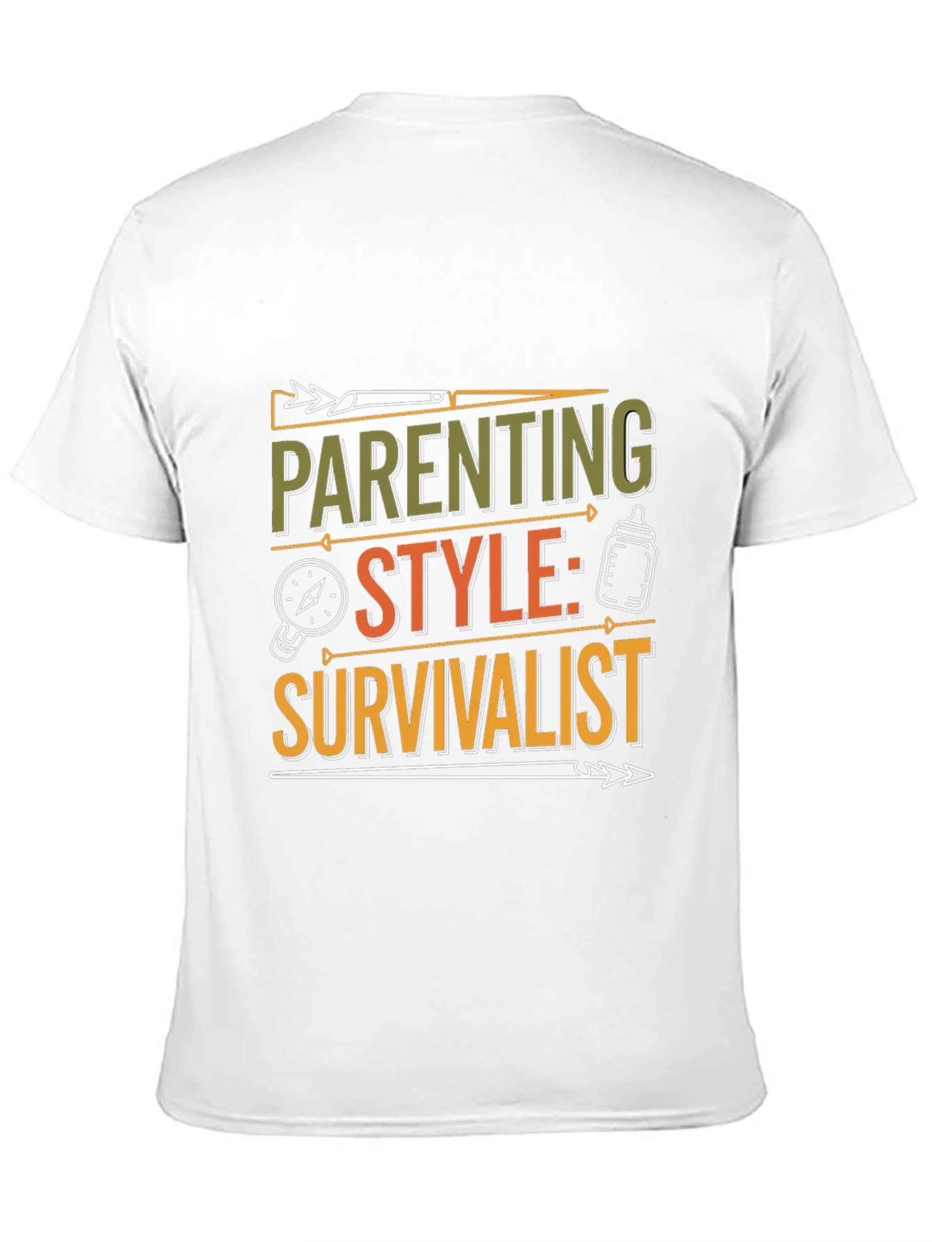 Parenting Style: Survivalist T-Shirt - Black Crew Neck Tee