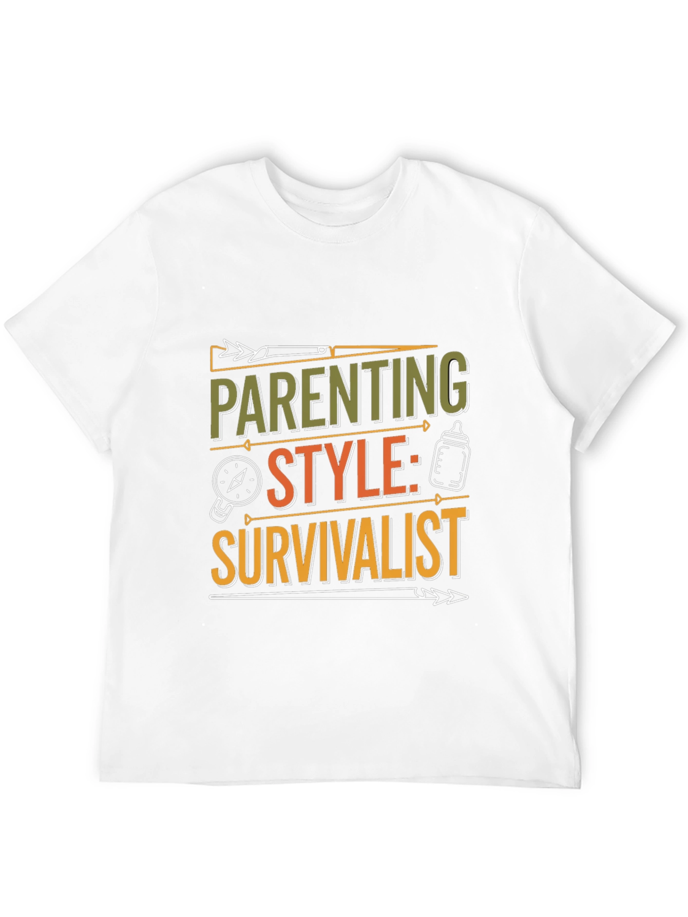 Parenting Style: Survivalist T-Shirt - Black Crew Neck Tee