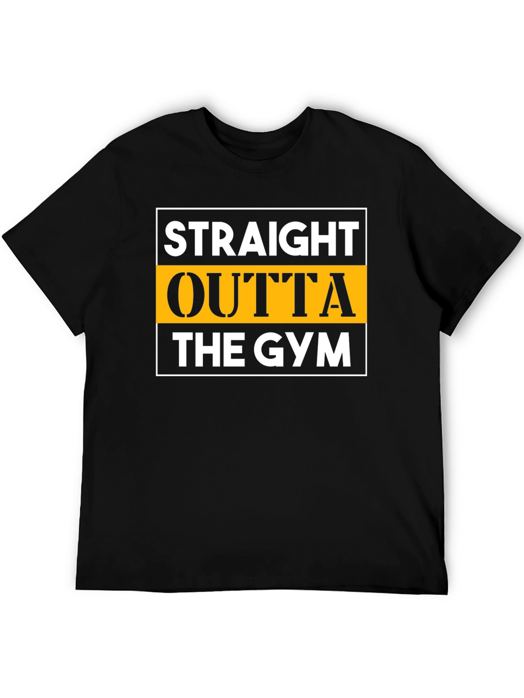 Straight Outta The Gym Black T-Shirt