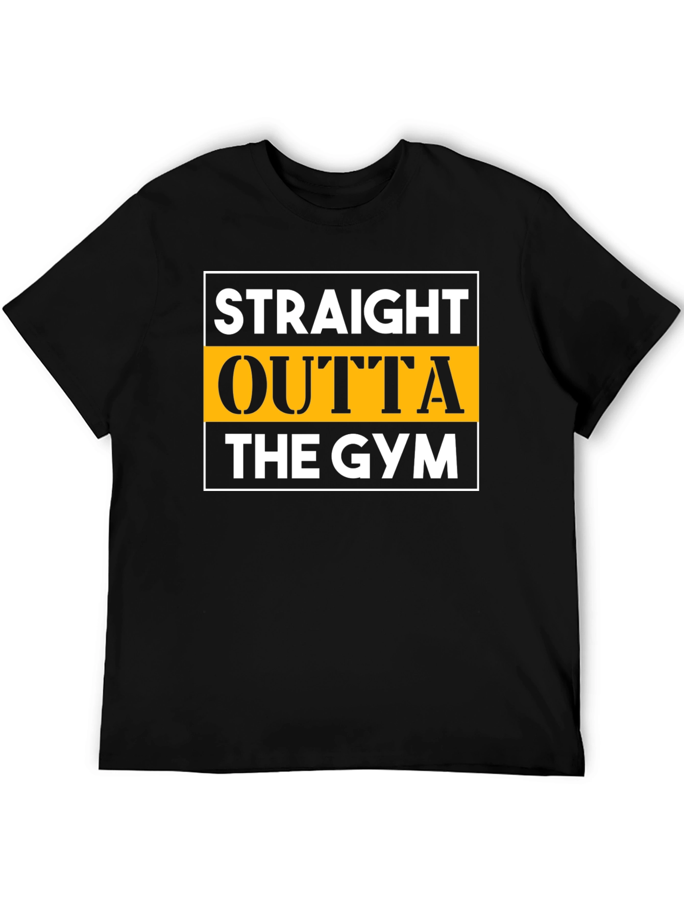 Straight Outta The Gym Black T-Shirt