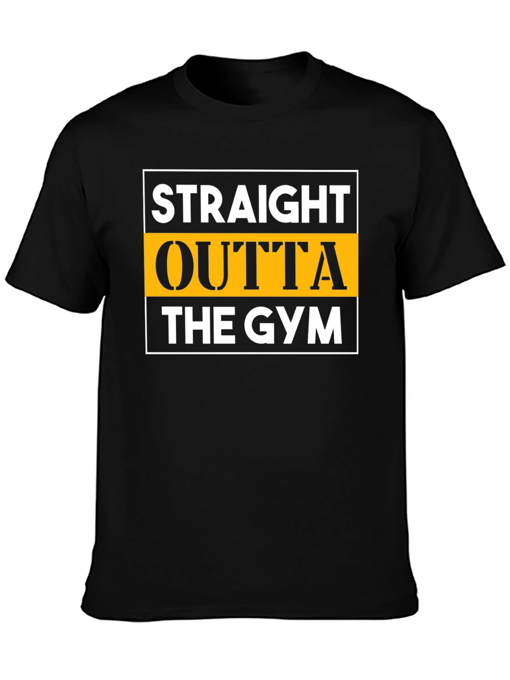Straight Outta The Gym Black T-Shirt