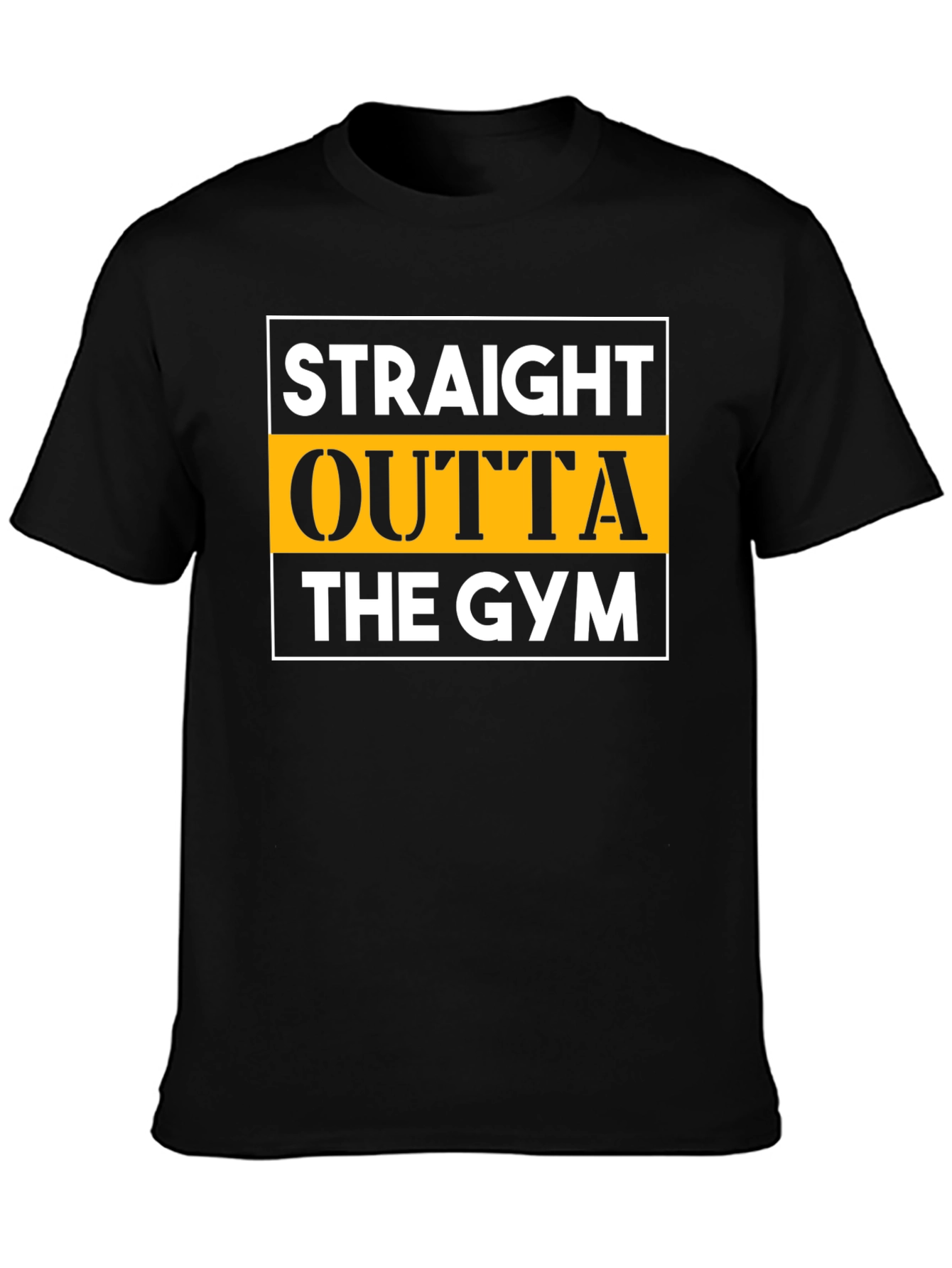 Straight Outta The Gym Black T-Shirt