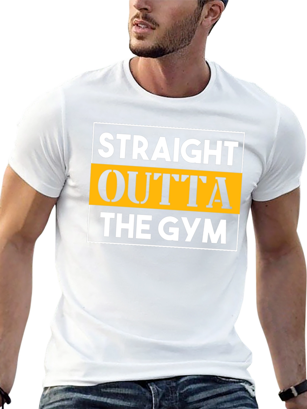 Straight Outta The Gym Black T-Shirt