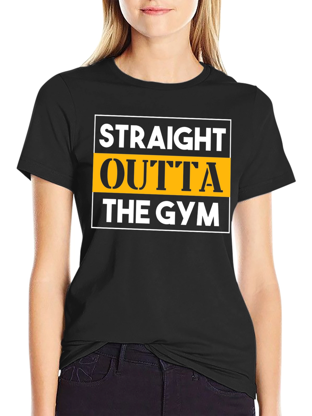 Straight Outta The Gym Black T-Shirt