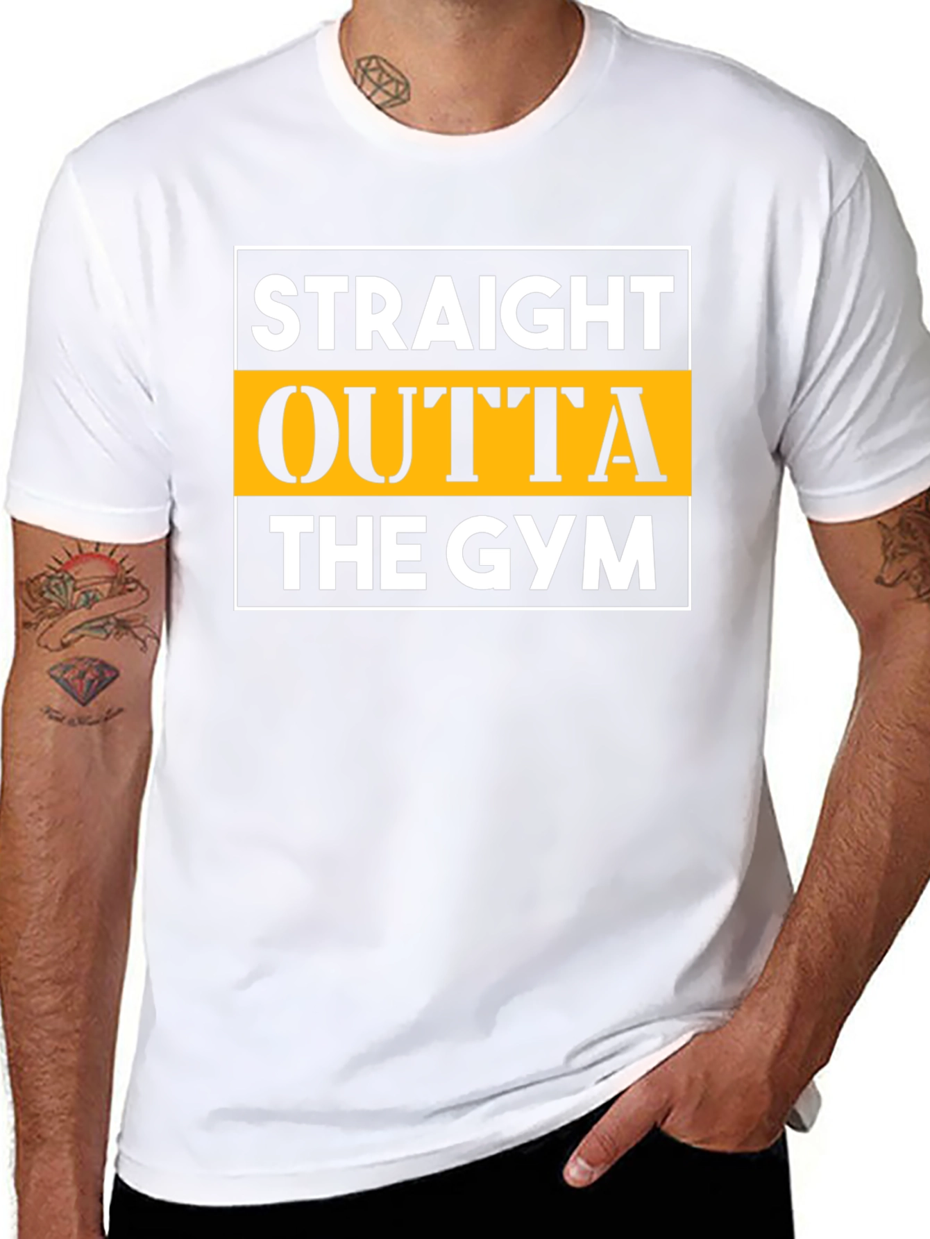 Straight Outta The Gym Black T-Shirt