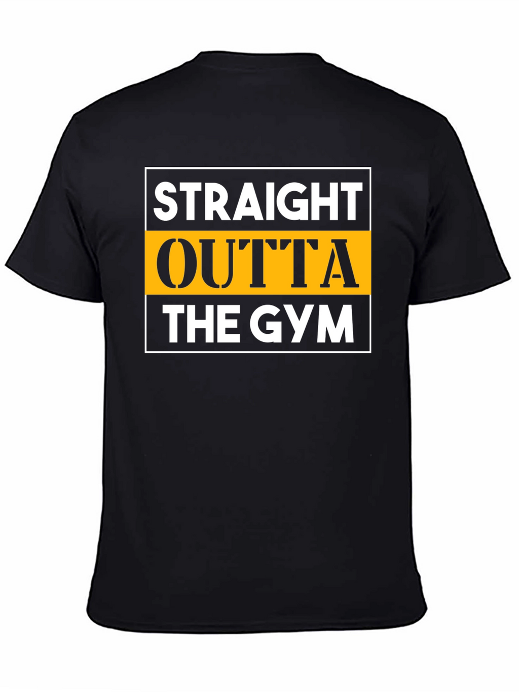 Straight Outta The Gym Black T-Shirt
