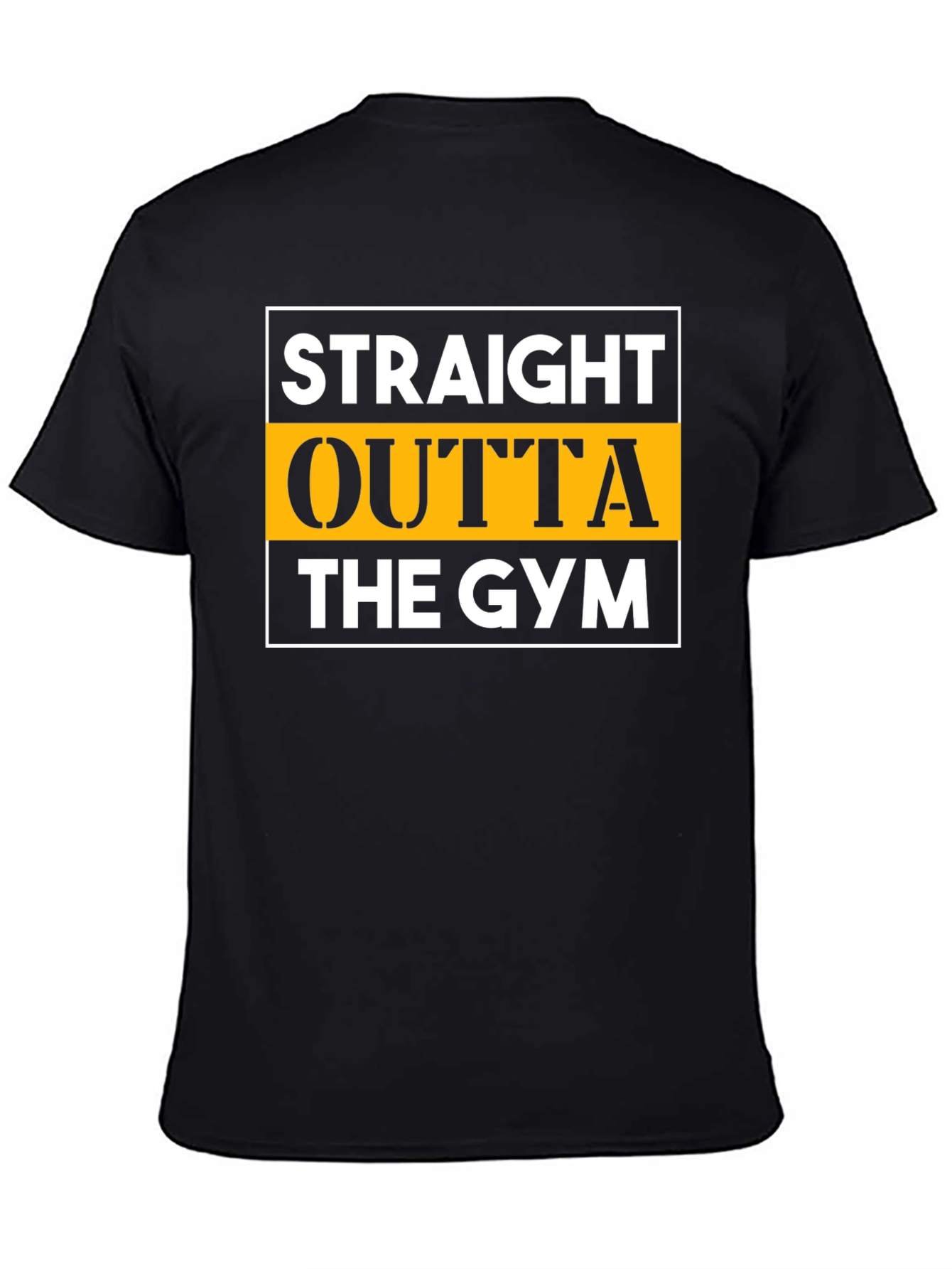 Straight Outta The Gym Black T-Shirt