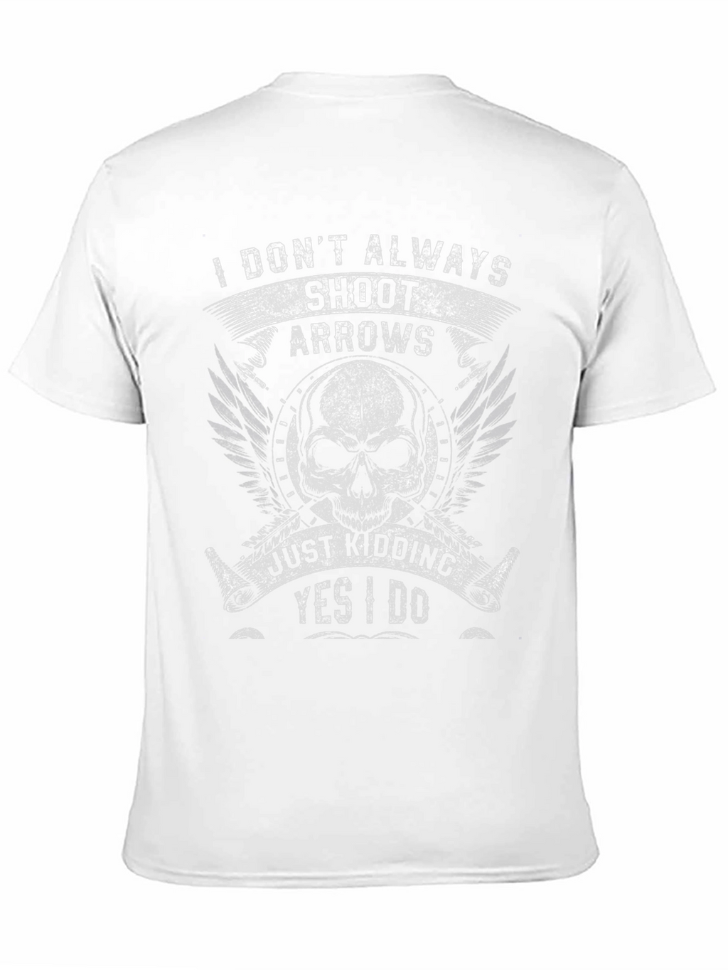 Skull Arrows Graphic T-Shirt - Funny Archery Tee
