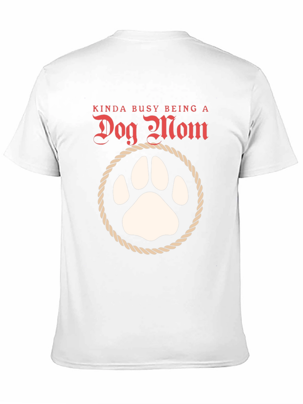 Dog Mom T-Shirt: Cute Paw Print Tee