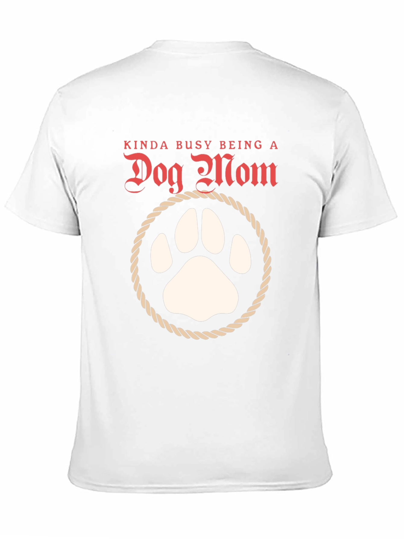 Dog Mom T-Shirt: Cute Paw Print Tee