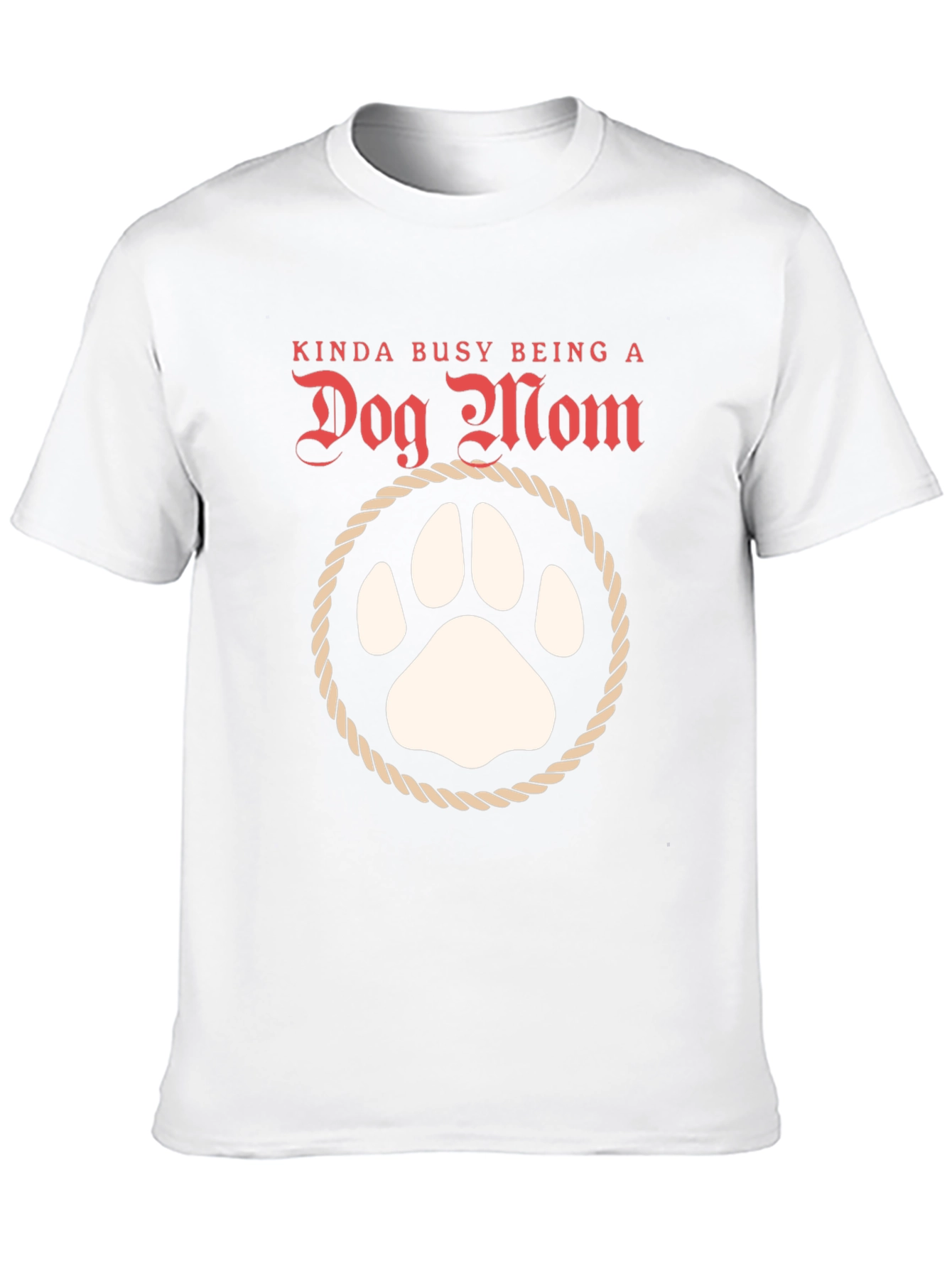 Dog Mom T-Shirt: Cute Paw Print Tee