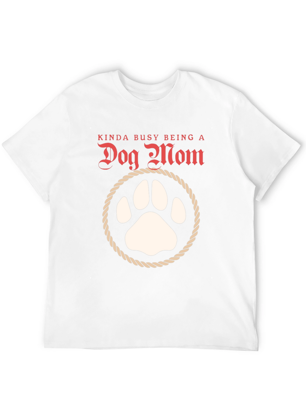 Dog Mom T-Shirt: Cute Paw Print Tee