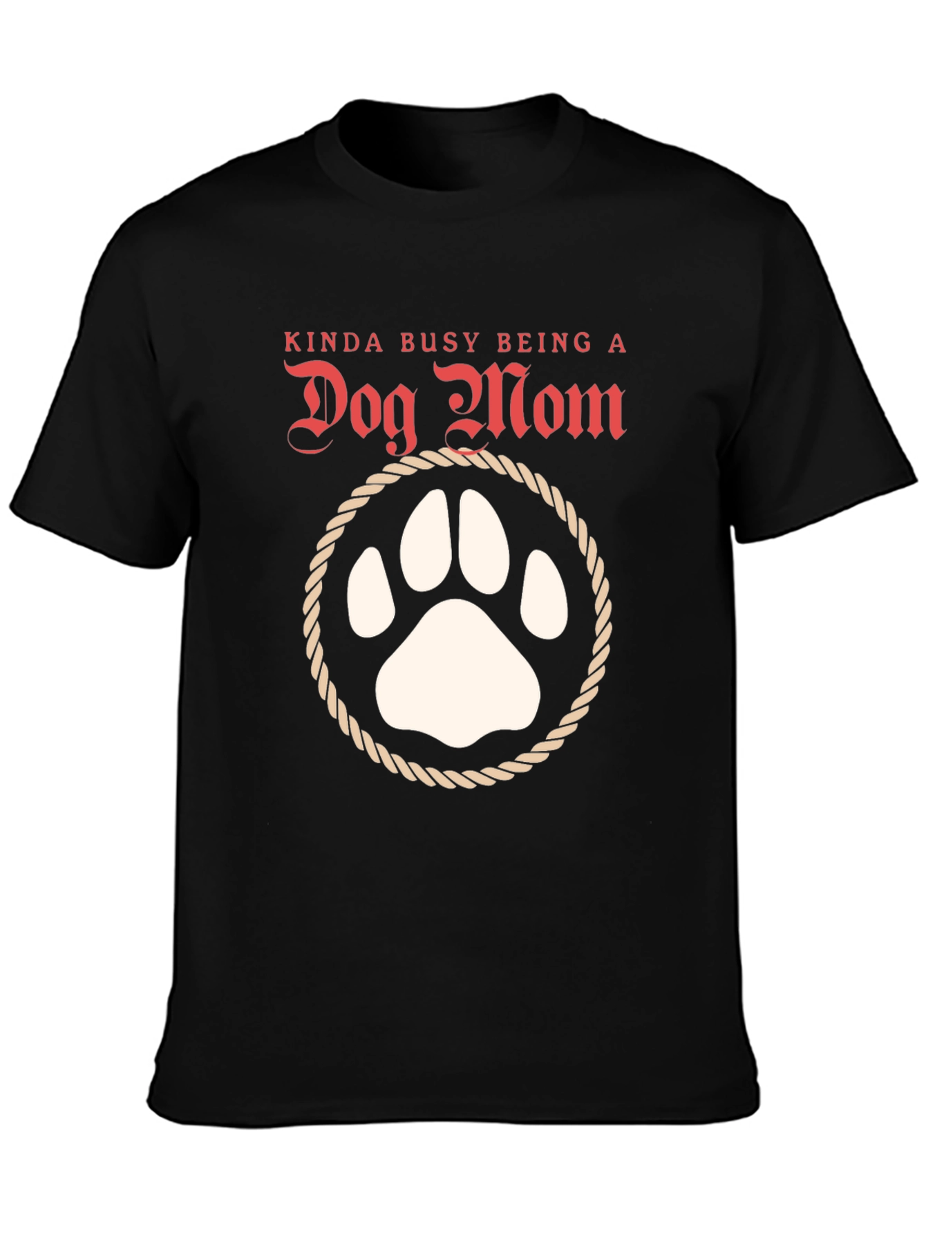 Dog Mom T-Shirt: Cute Paw Print Tee