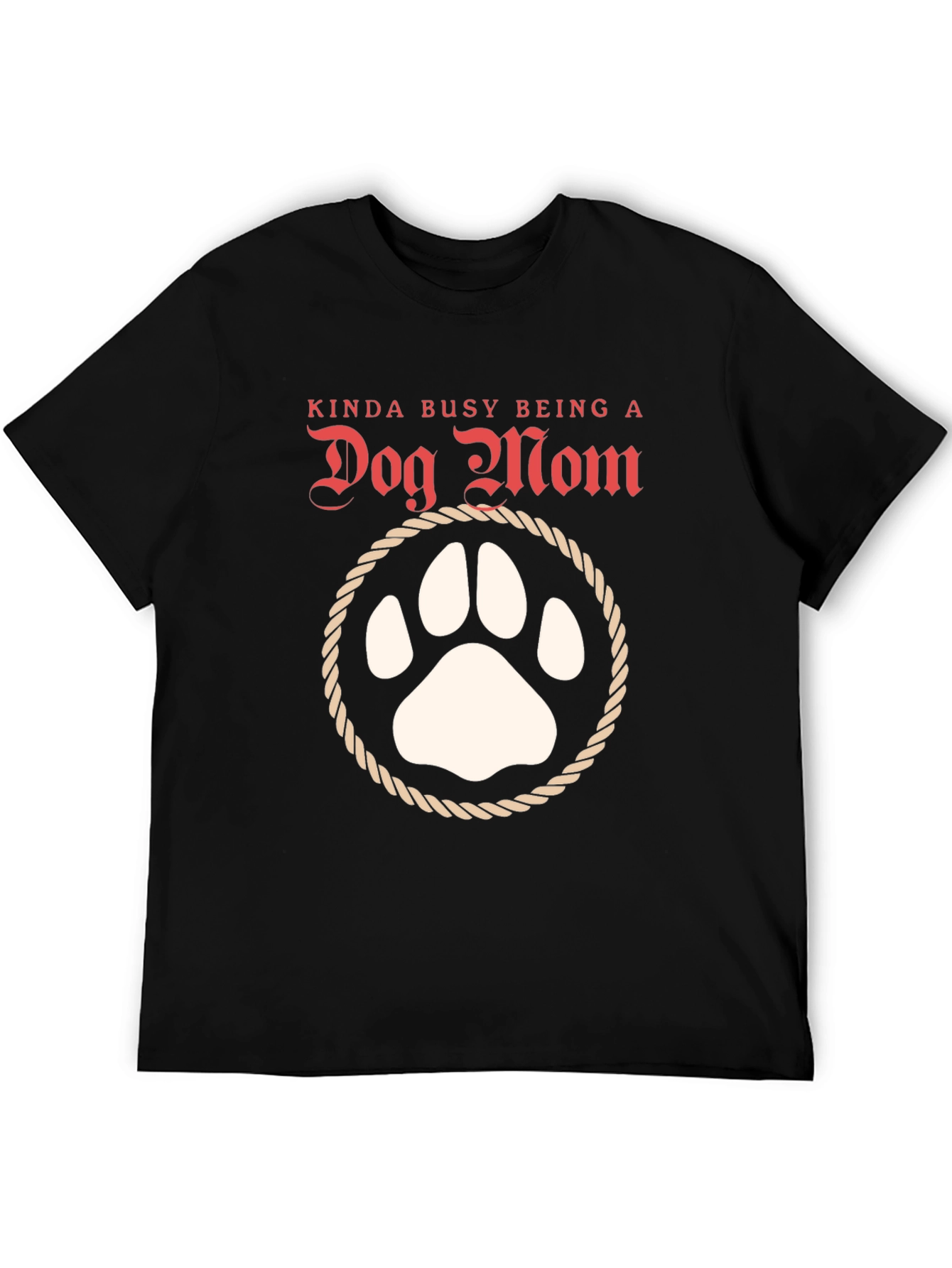 Dog Mom T-Shirt: Cute Paw Print Tee